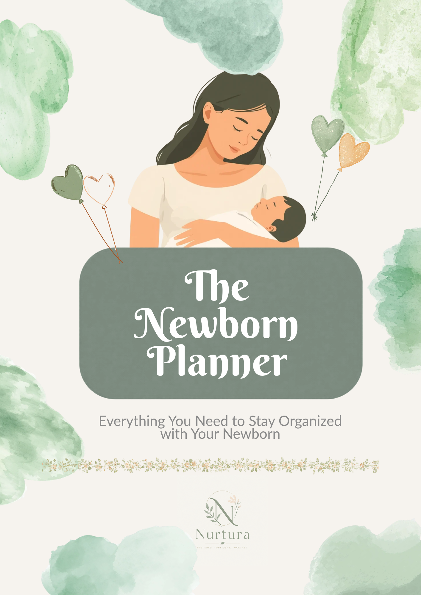 Baby Planner Printable PDF | 41-Page Newborn Tracker & Organizer | Feeding, Sleep, Diaper Log | Instant Download